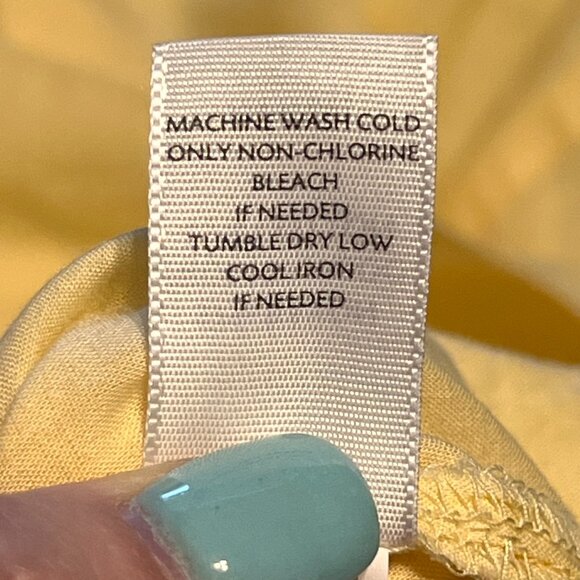 Ladies J.‎ Jill Yellow 3/4 Sleeve A-Line Tunic Size Large Cotton/Rayon Pre-owned - Picture 4 of 7